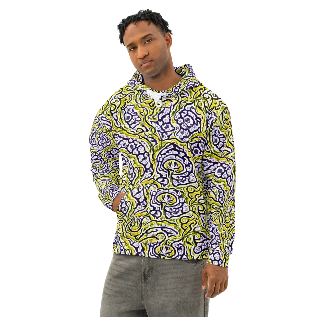 Citrine Ink on Cotton Hoodie — Left Front