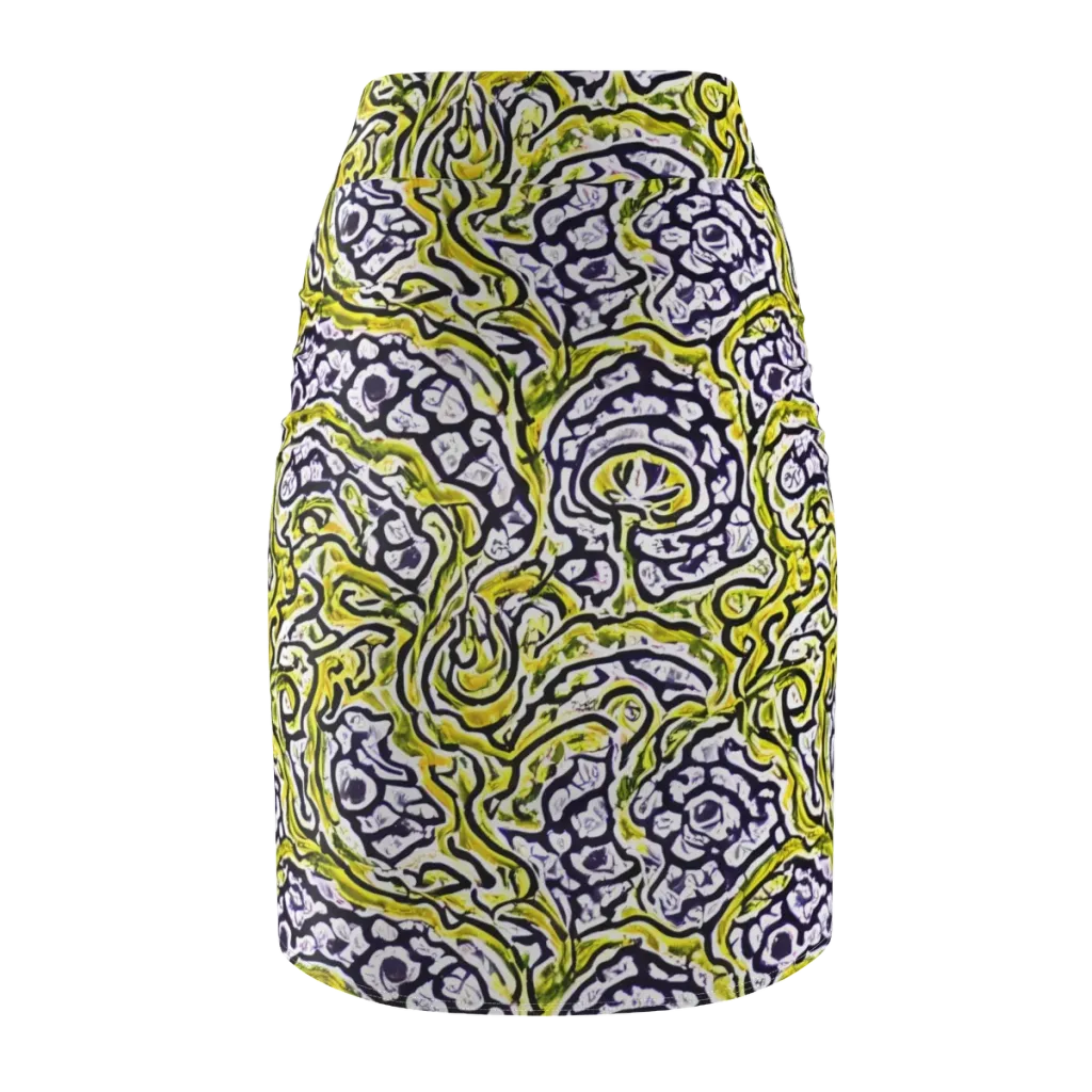 Citrine Ink on Pencil Skirt — Back