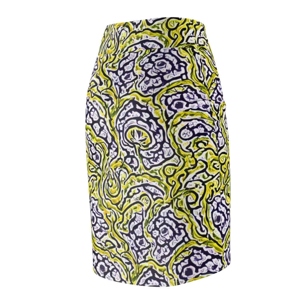 Citrine Ink on Pencil Skirt — Back Side