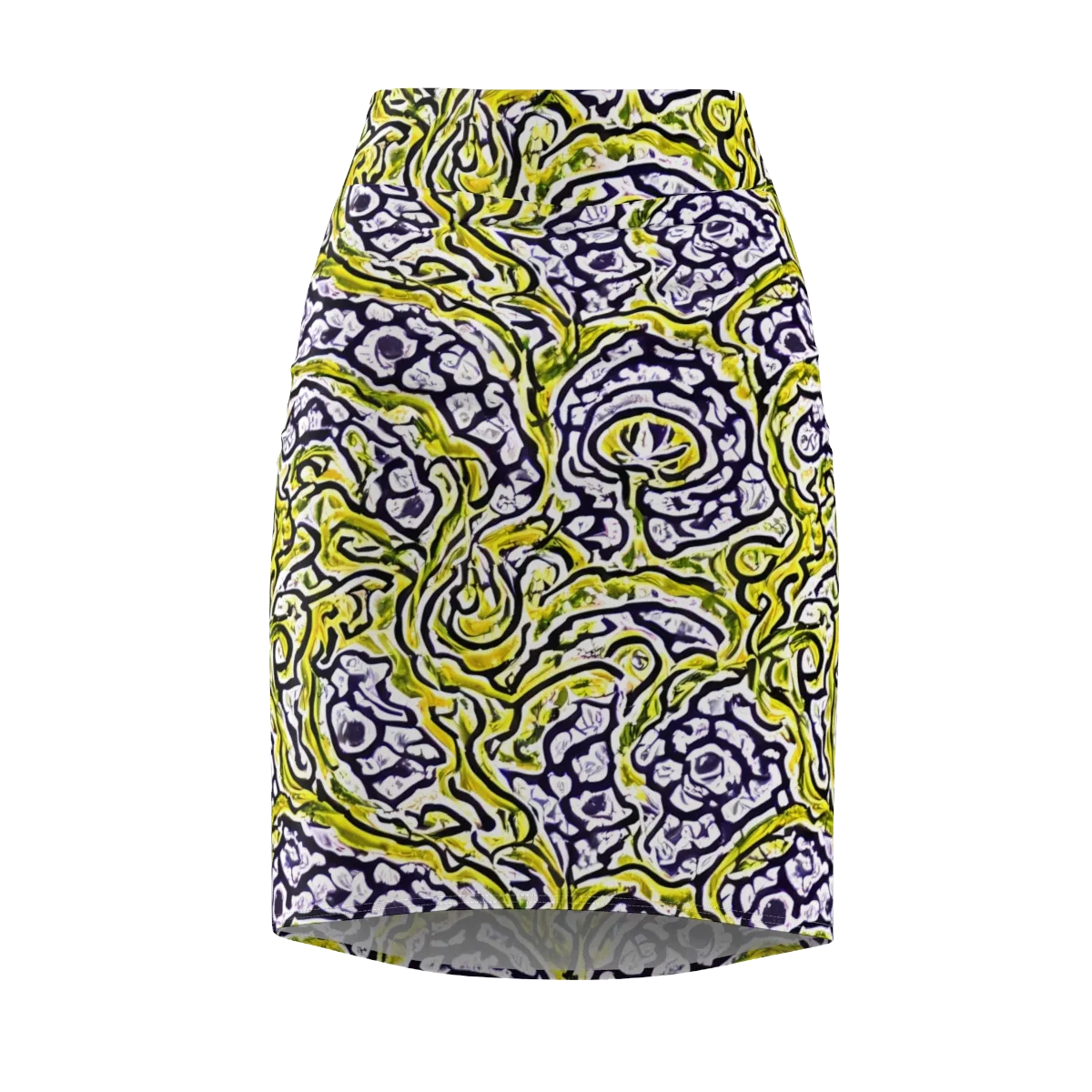 Citrine Ink on Pencil Skirt — Front