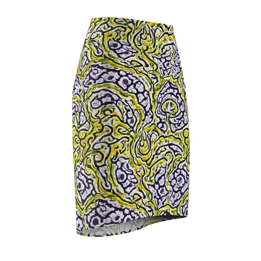Citrine Ink on Pencil Skirt — Front Side