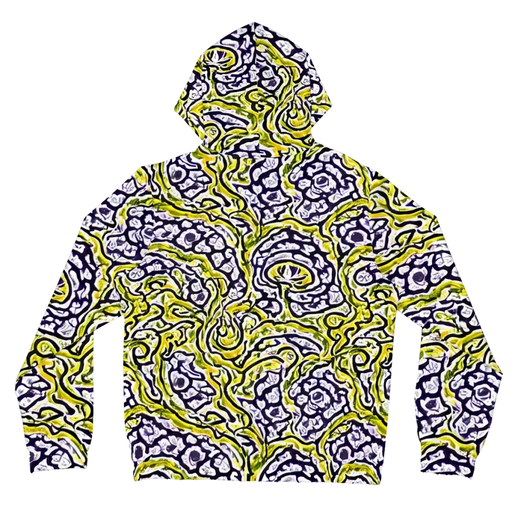 Citrine Ink on Women's Full-Zip Hoodie — Back