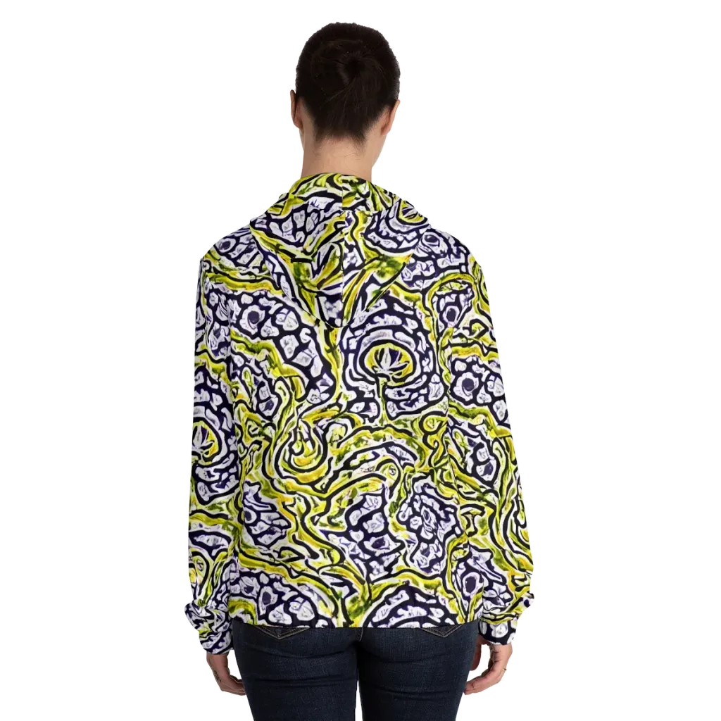 Citrine Ink on Women's Full-Zip Hoodie — Back On Person