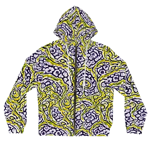 Citrine Ink on a Women's Full-Zip Hoodie