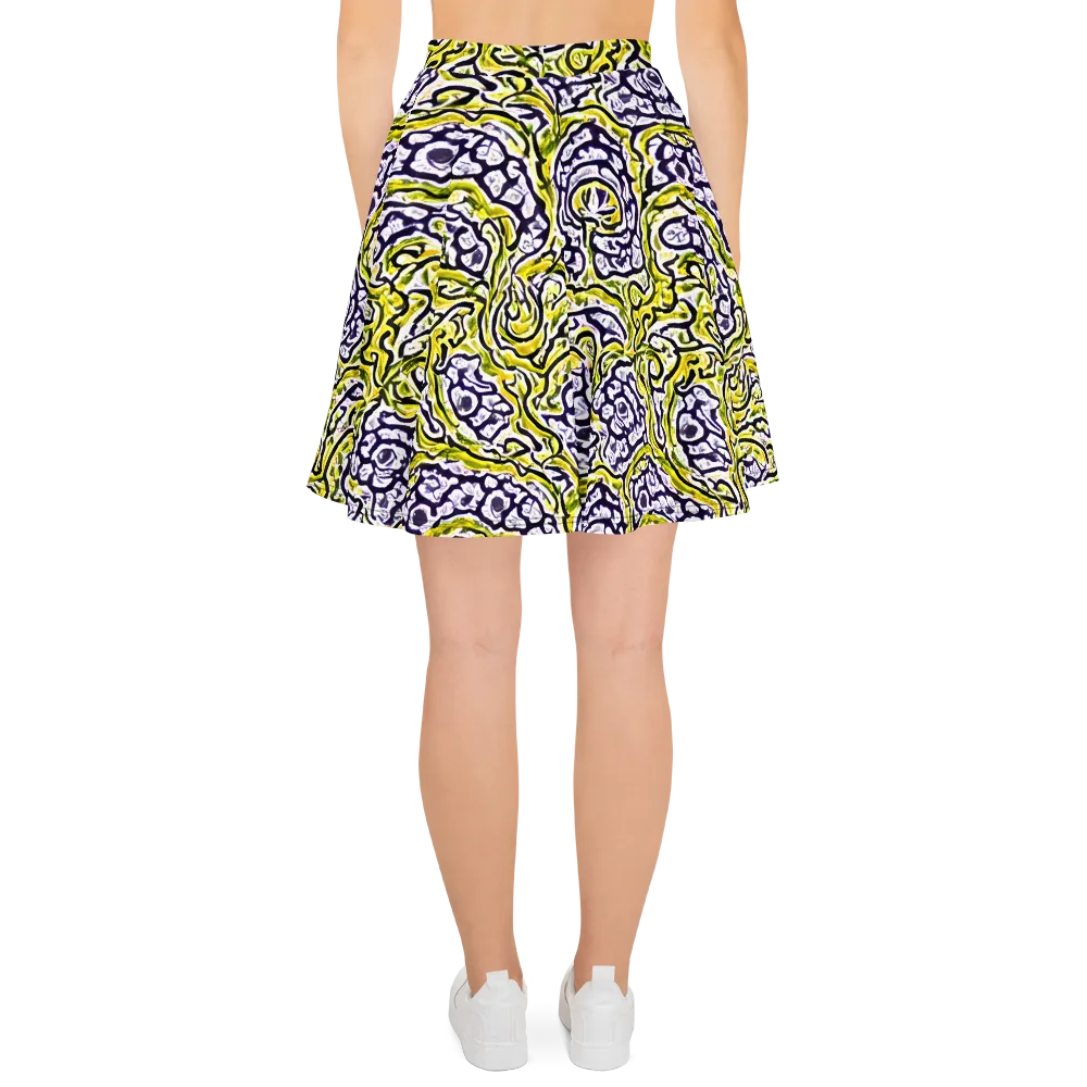 Citrine Ink on Skater Skirt — Back
