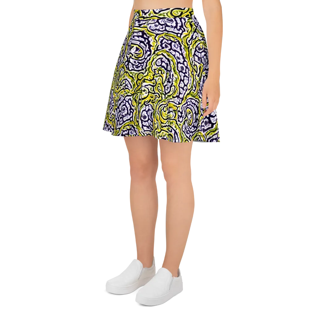 Citrine Ink on Skater Skirt — Left