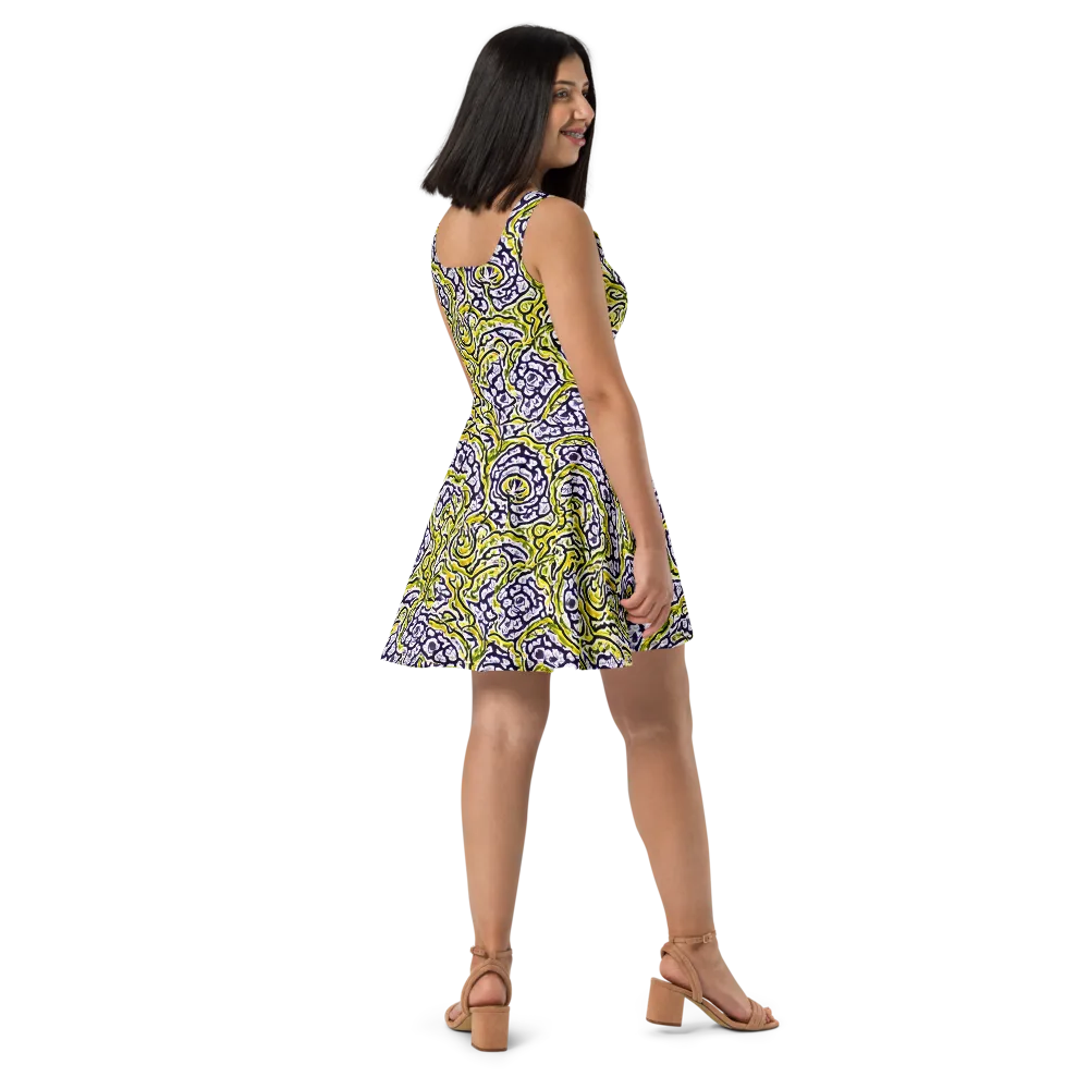 Citrine Ink on Skater Dress — Right