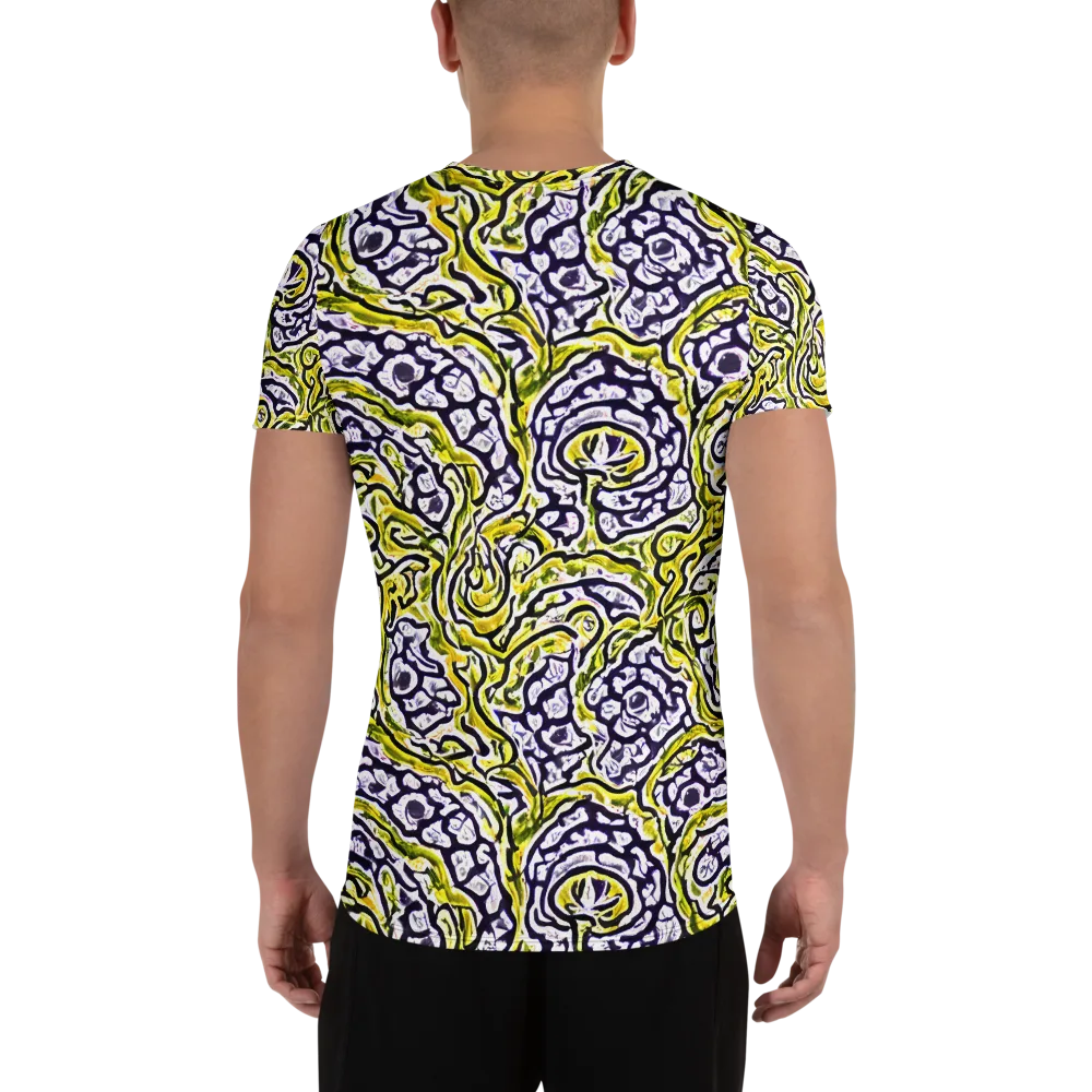 Citrine Ink on Men's Athletic T-Shirt — Back