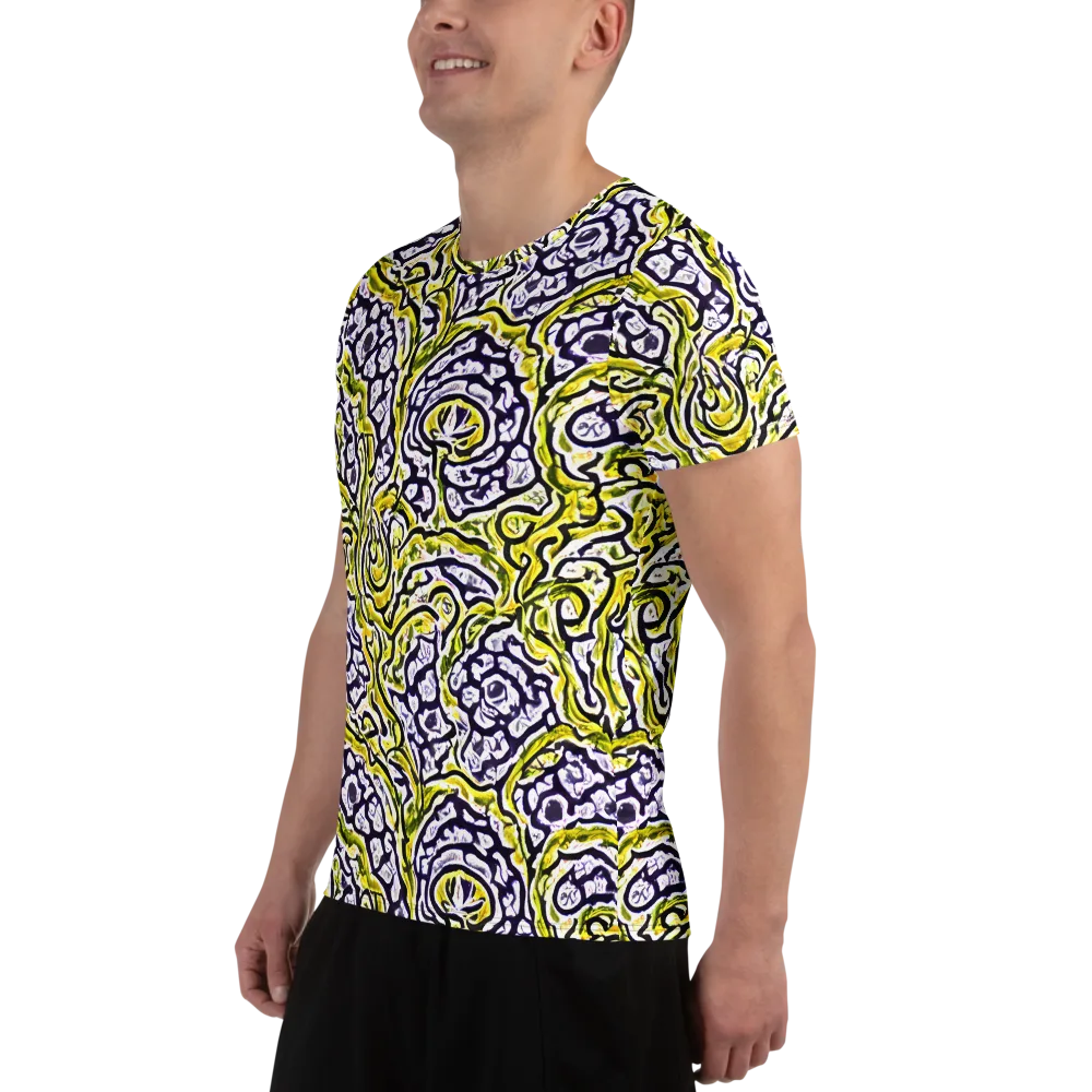 Citrine Ink on Men's Athletic T-Shirt — Left