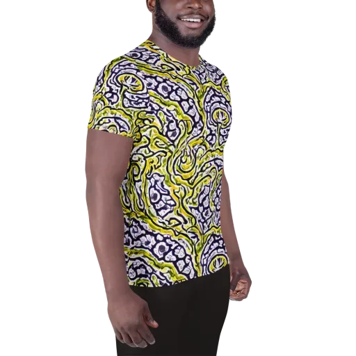 Citrine Ink on a Men's Athletic T-Shirt