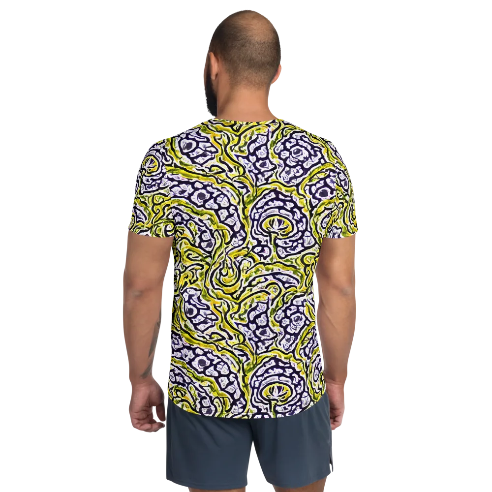 Citrine Ink on Men's Athletic T-Shirt — Back