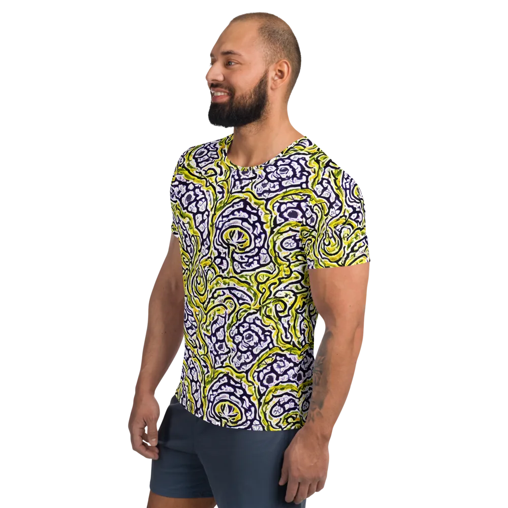 Citrine Ink on Men's Athletic T-Shirt — Left