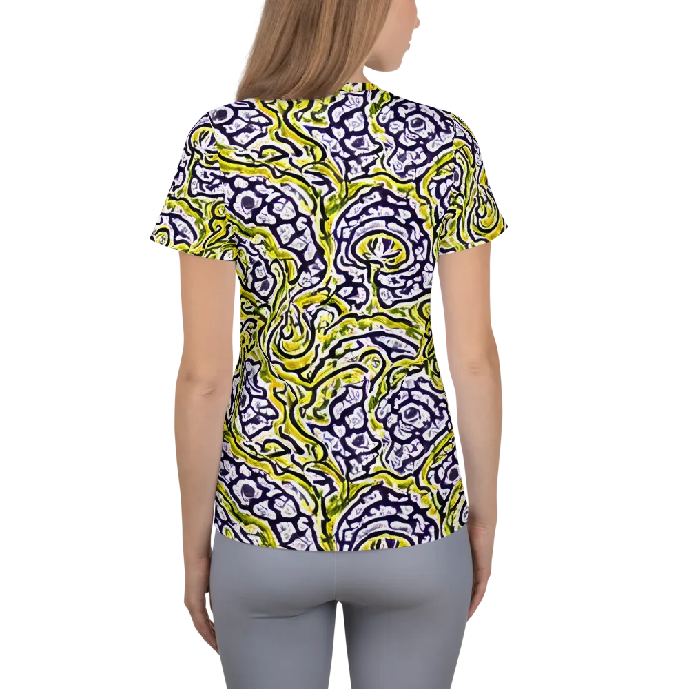 Citrine Ink on Women's Athletic T-Shirt — Back