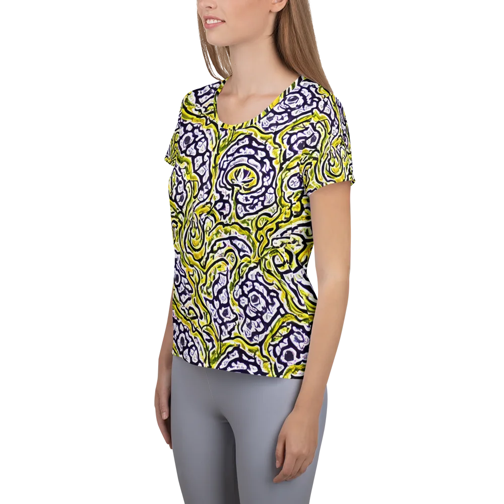 Citrine Ink on Women's Athletic T-Shirt — Left