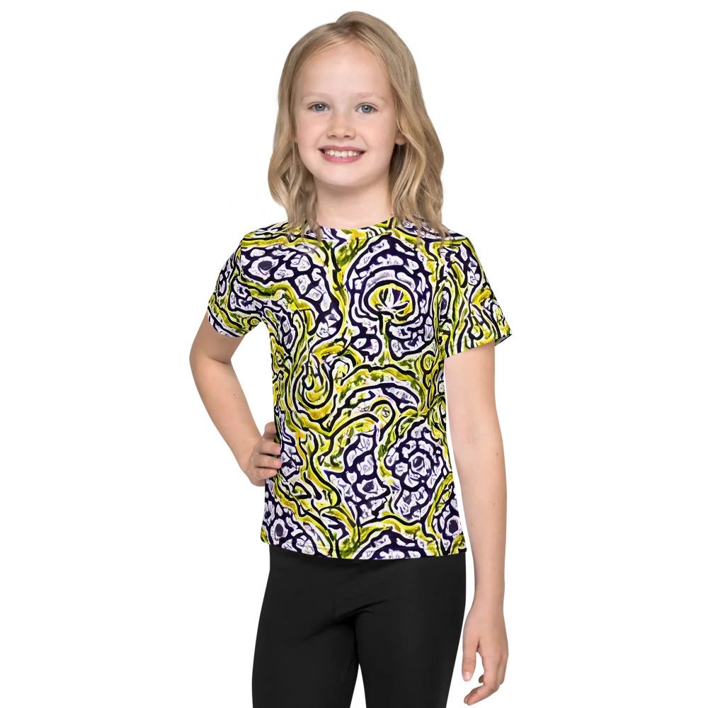 Citrine Ink on Kids Crew Neck T-Shirt — Front