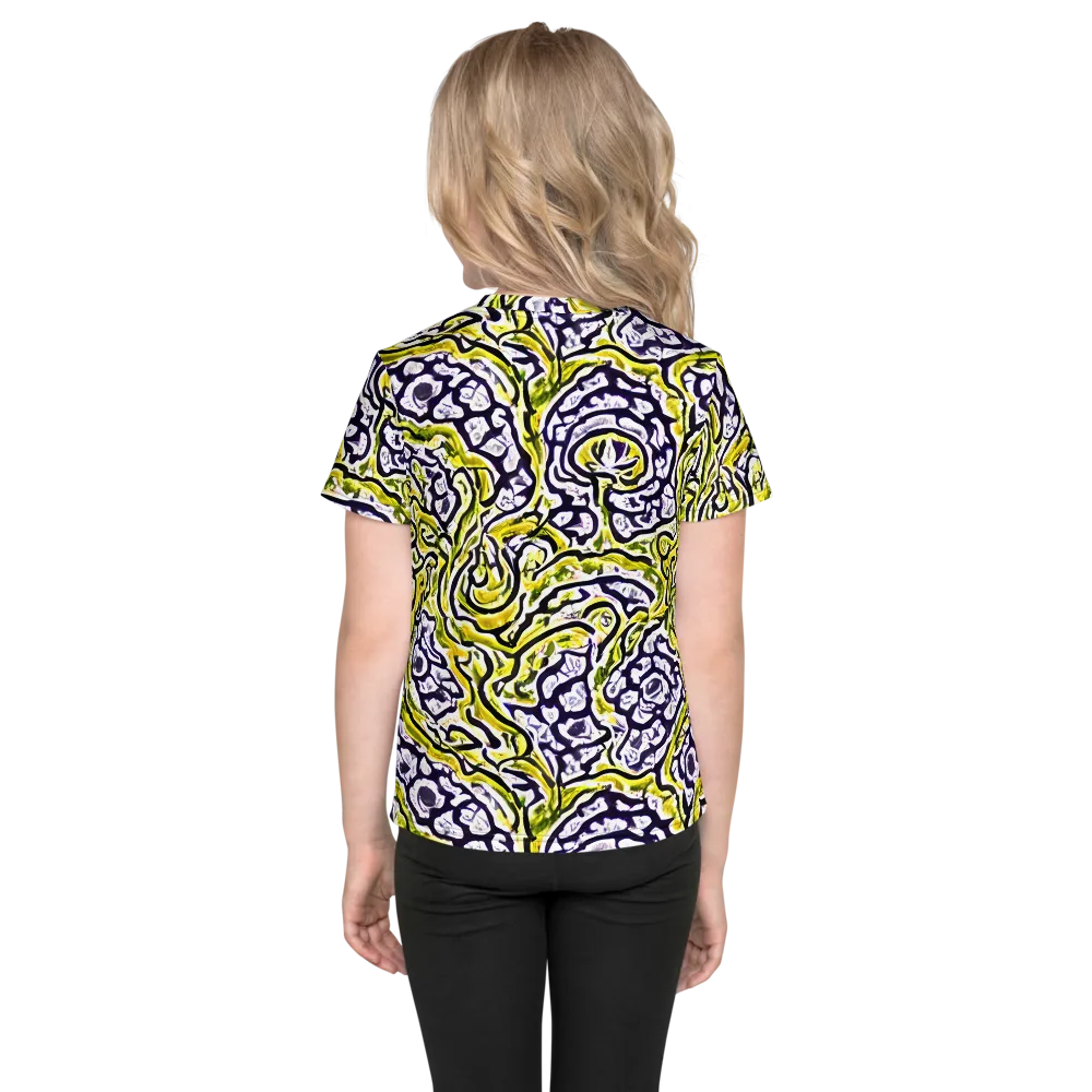 Citrine Ink on Kids Crew Neck T-Shirt — Back