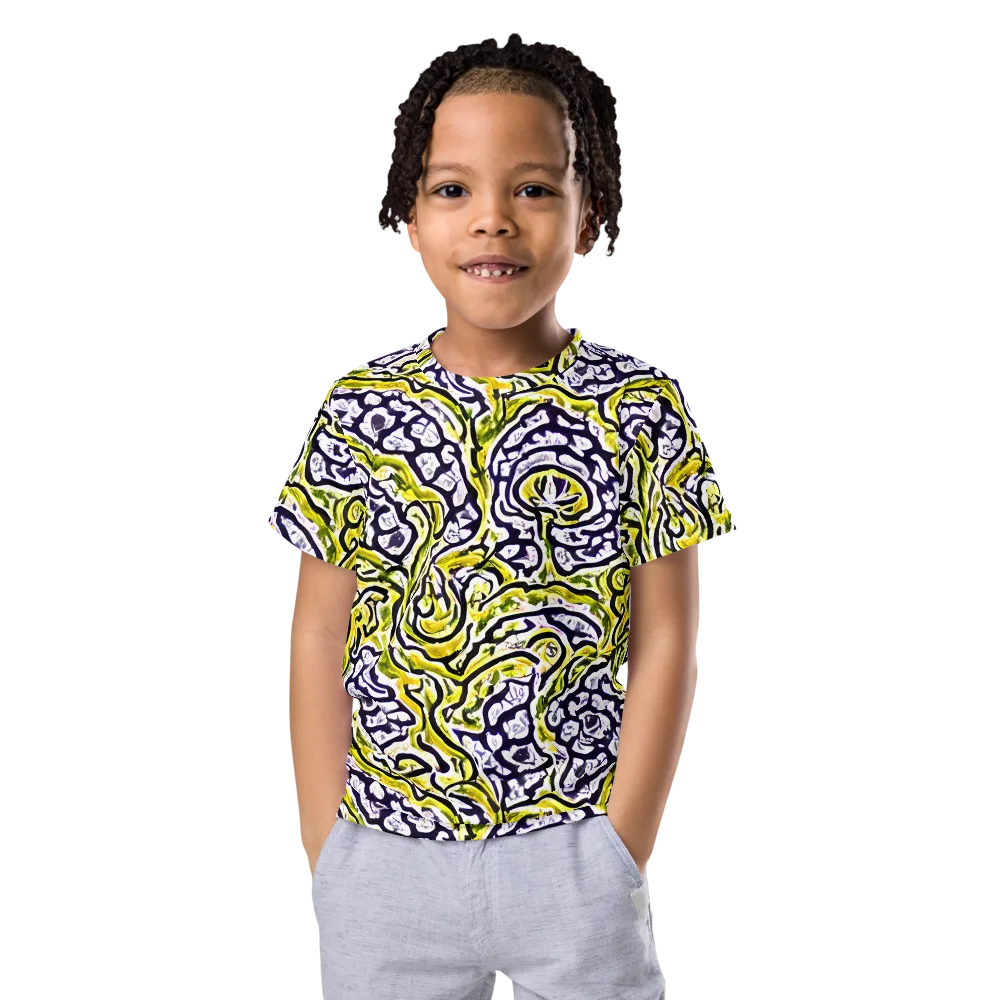 Citrine Ink on Kids Crew Neck T-Shirt — Front