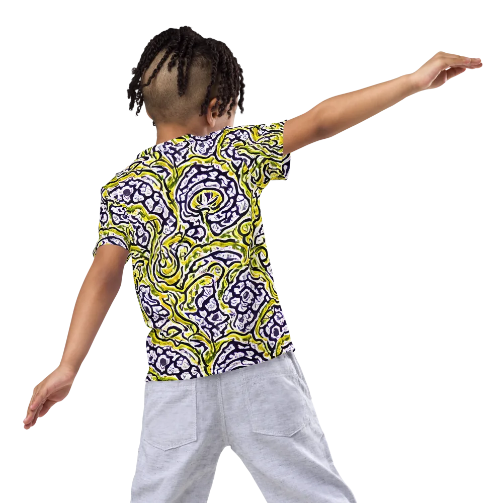 Citrine Ink on Kids Crew Neck T-Shirt — Back