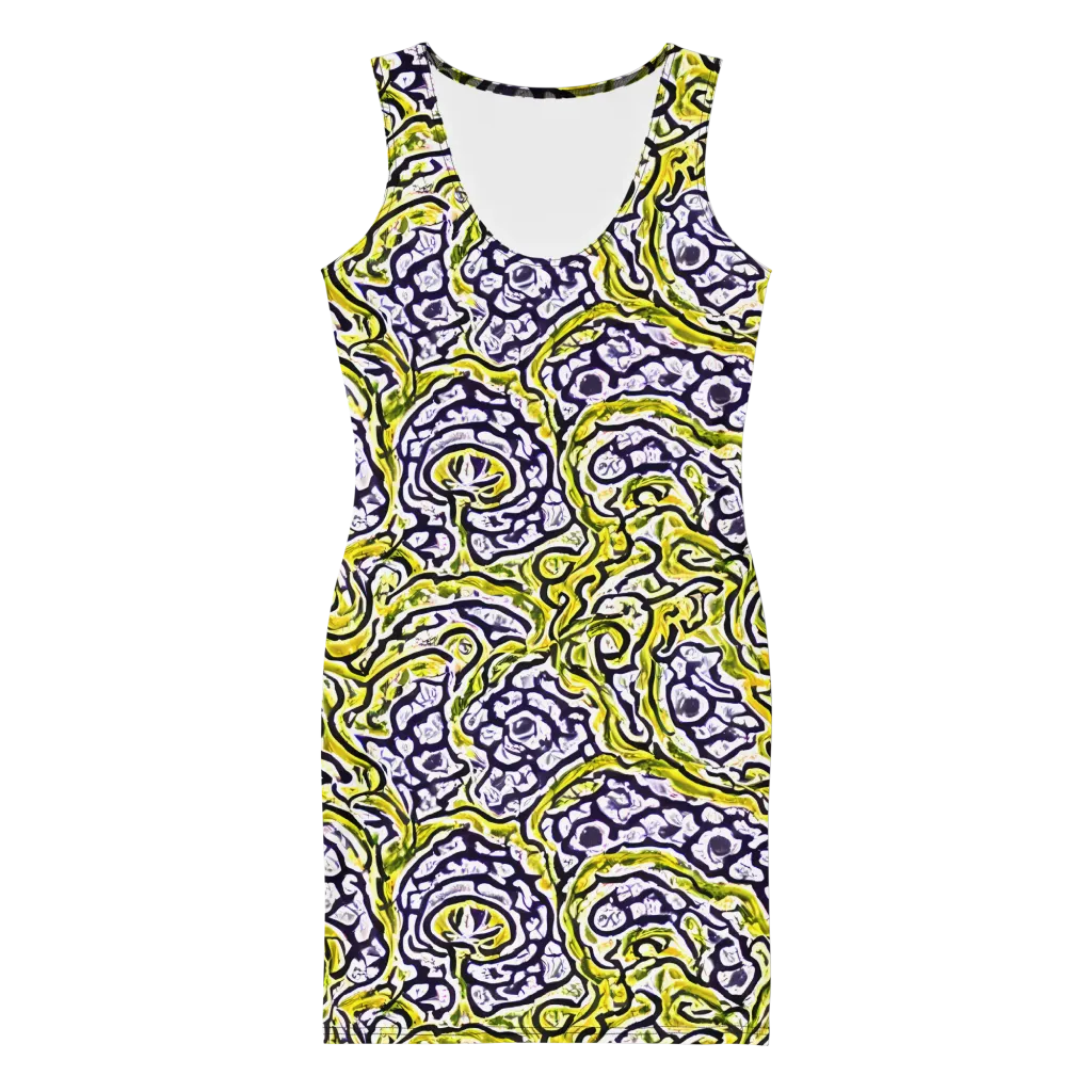 Citrine Ink on Bodycon Dress — Front