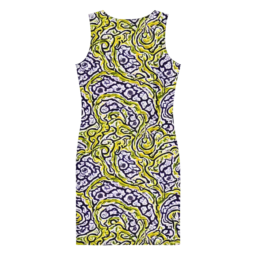 Citrine Ink on Bodycon Dress — Back