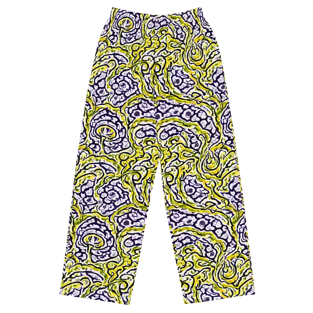 Citrine Ink on Wide-Leg Pants — Front