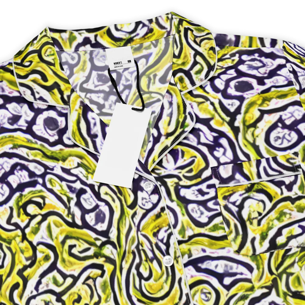Citrine Ink on Women's Short Sleeve Pajama Top — Product details