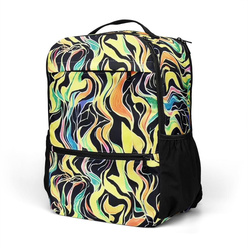 Color Vortex on Utility Backpack — Left Front