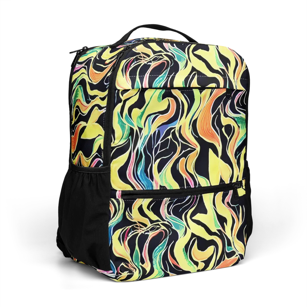 Color Vortex on Utility Backpack — Right Front