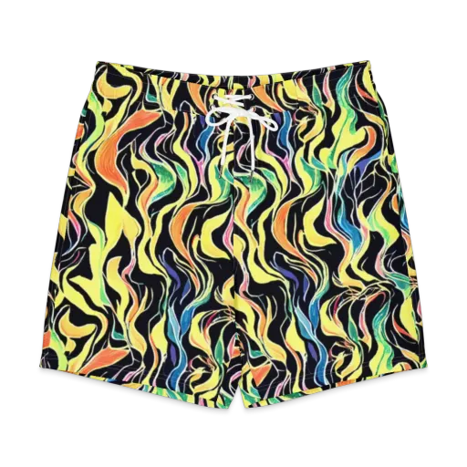 Color Vortex on a Men's Board Shorts