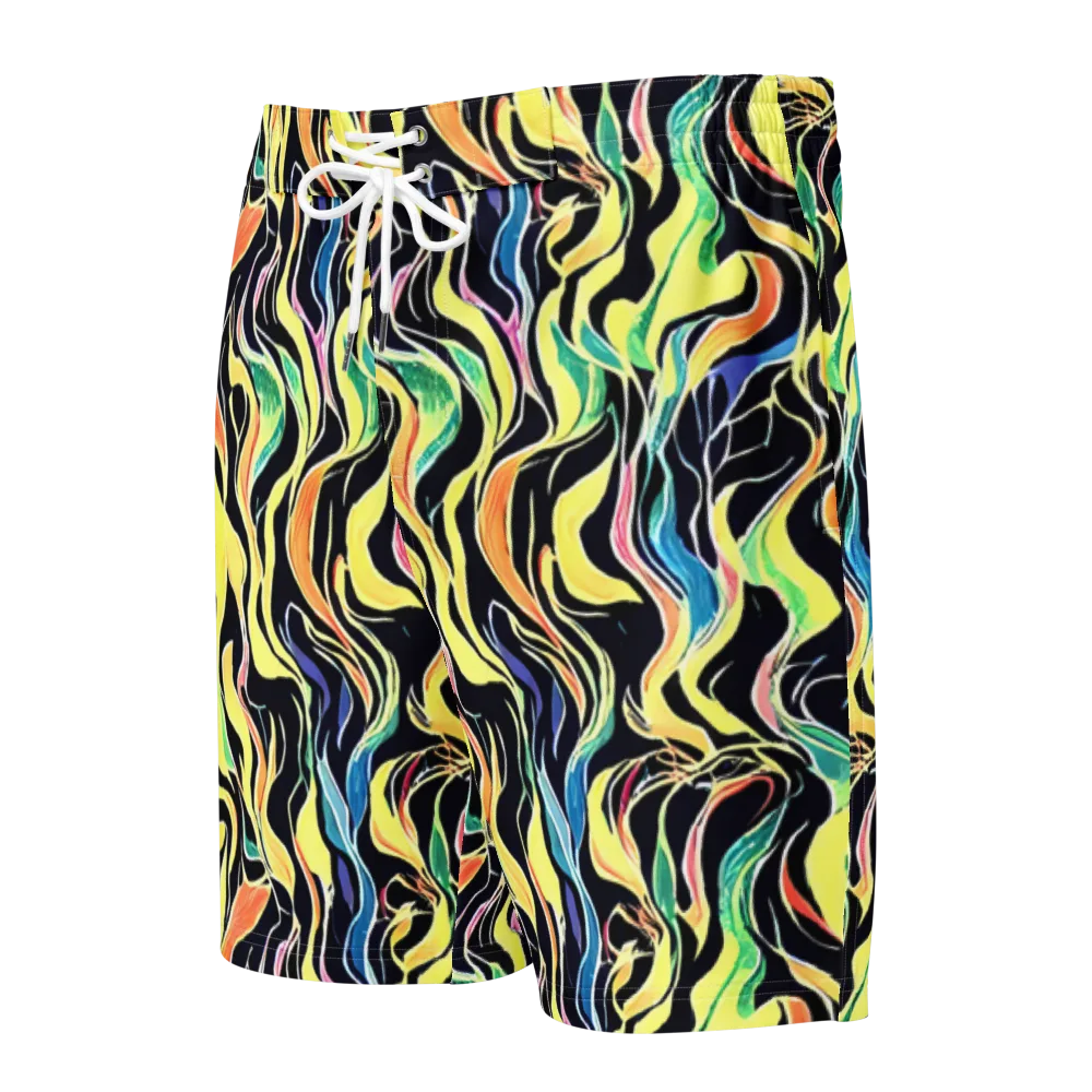 Color Vortex on Men's Board Shorts — Front
