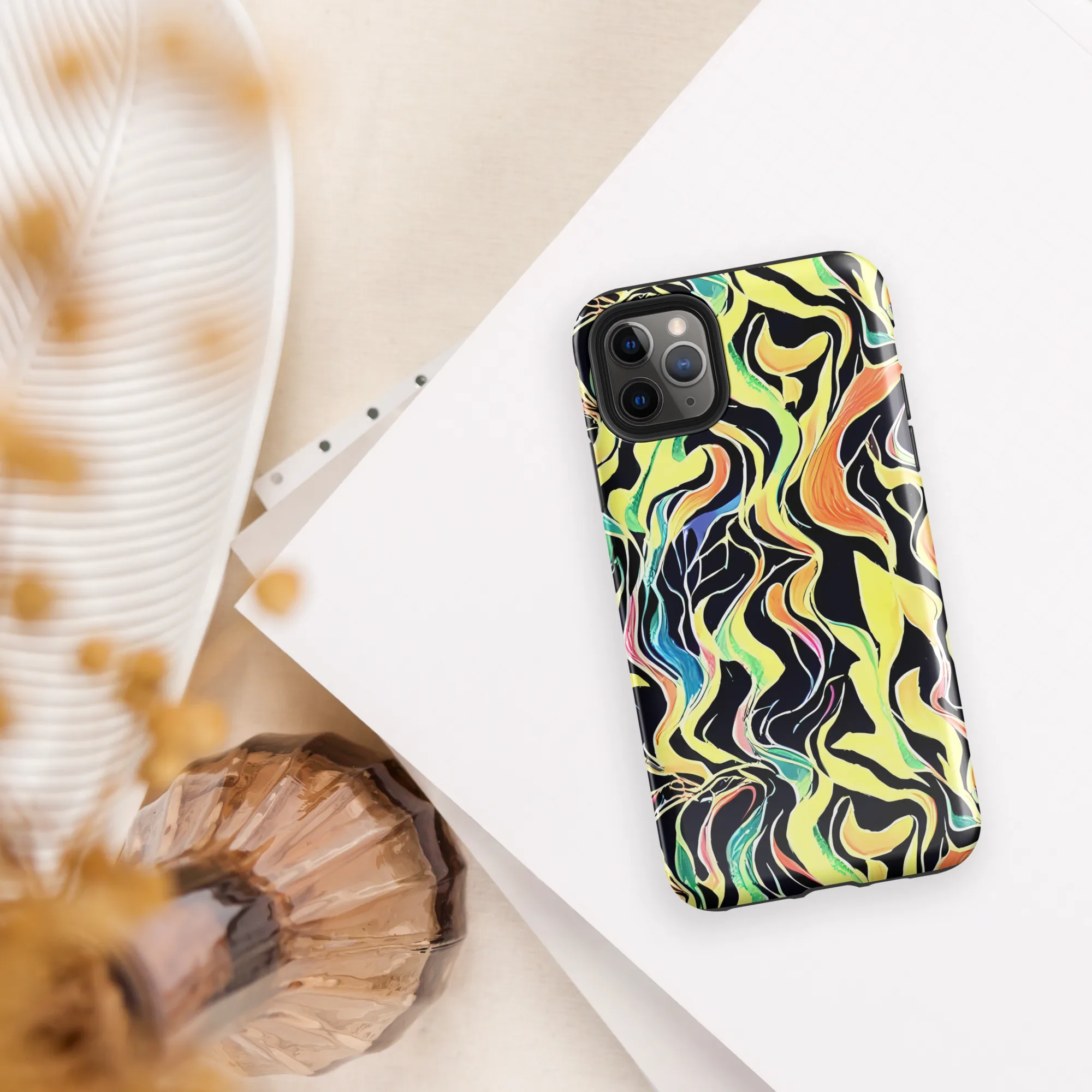 Color Vortex on Tough Case for iPhone® — Front