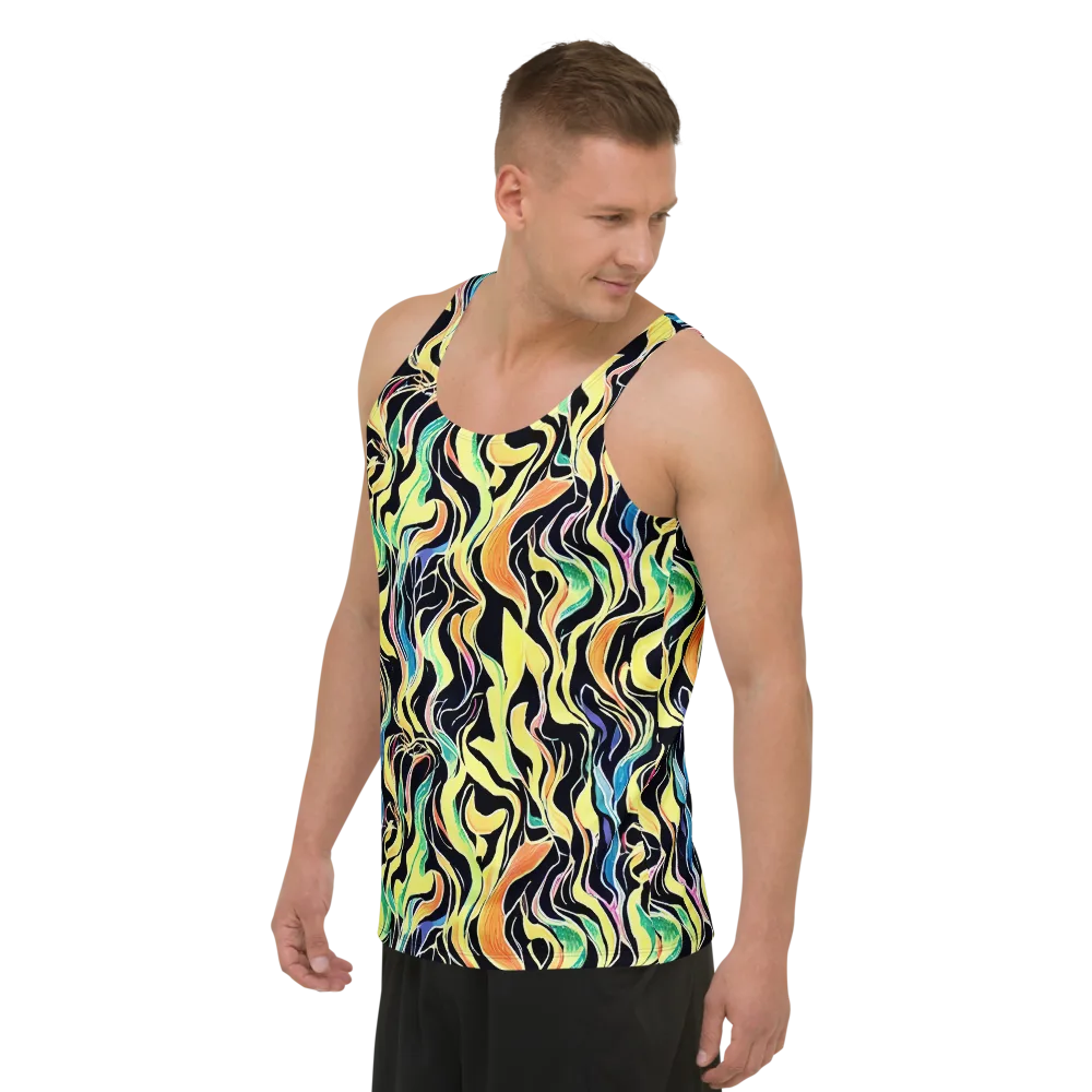 Color Vortex on Men's Tank Top — Left Front