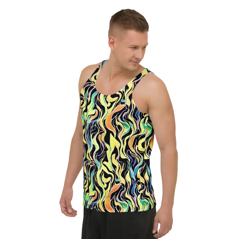 Color Vortex on Men's Tank Top — Left Front