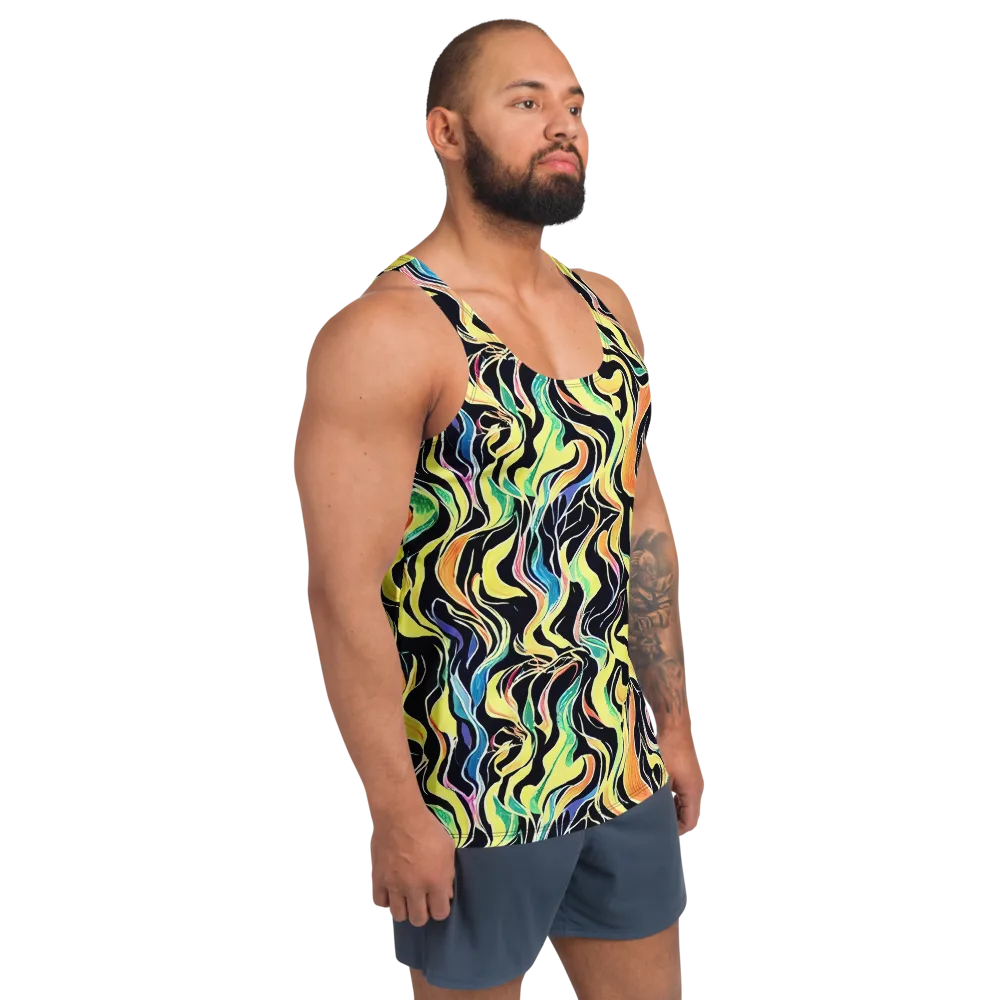 Color Vortex on Men's Tank Top — Right Front