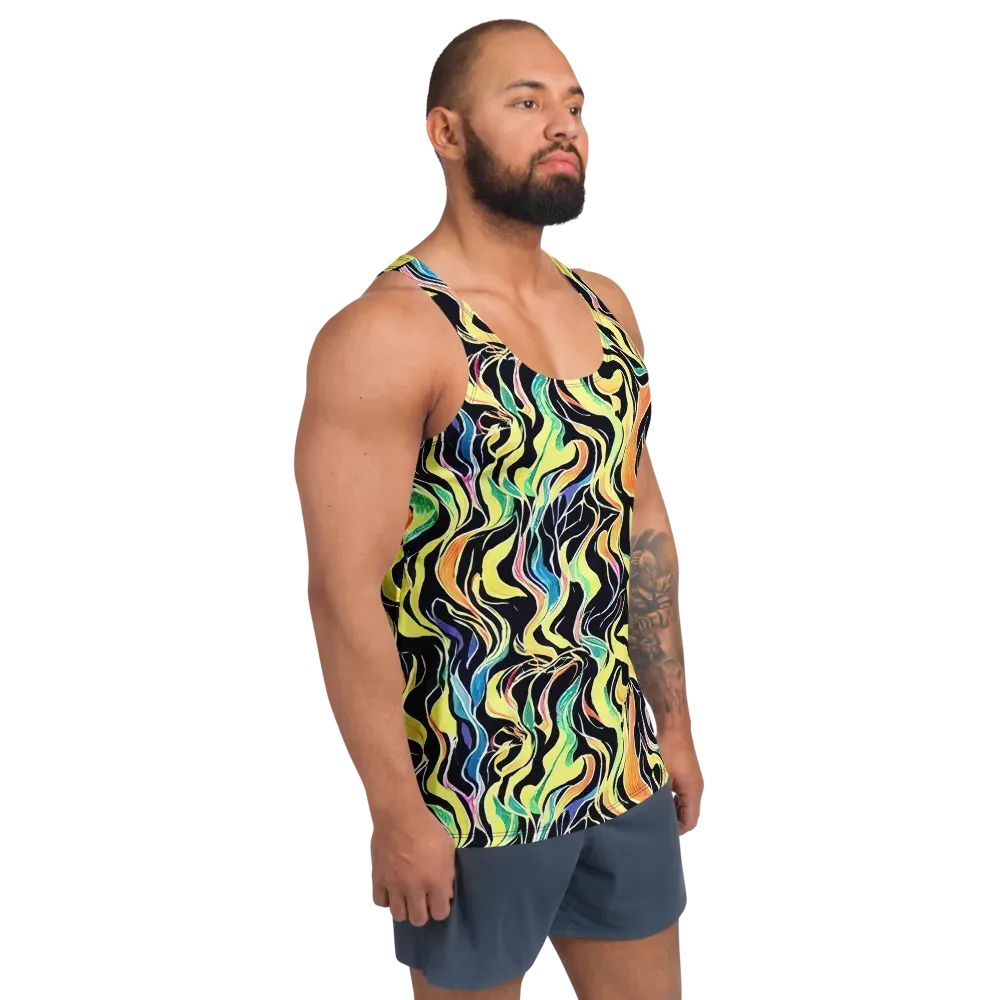 Color Vortex on Men's Tank Top — Right Front