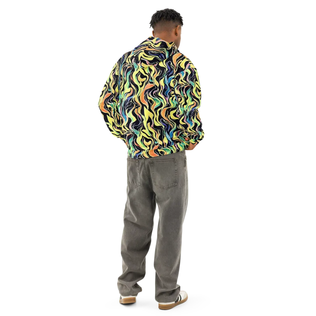 Color Vortex on Cotton Hoodie — Back