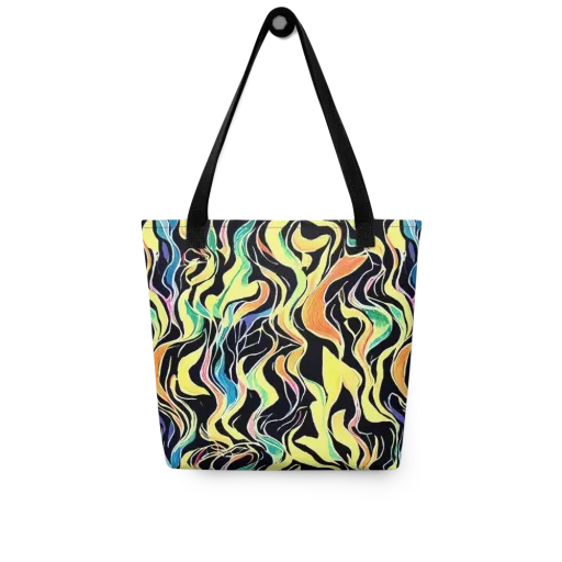 Color Vortex on a Tote Bag