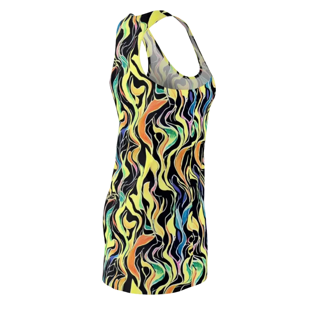 Color Vortex on Racerback Dress — Back Side