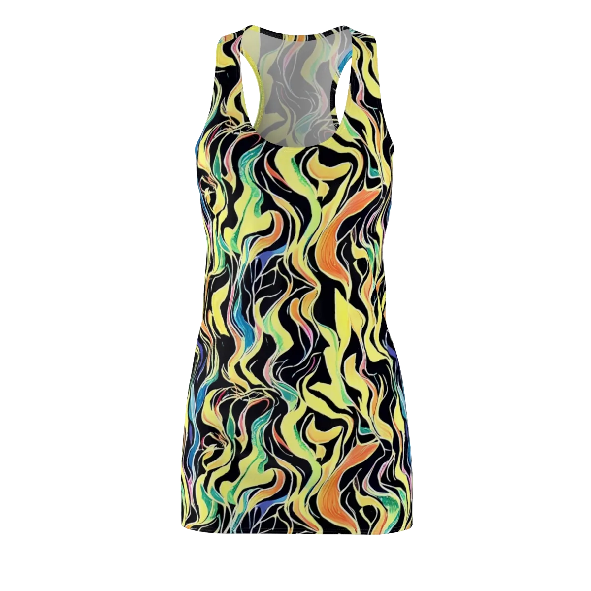 Color Vortex on Racerback Dress — Front