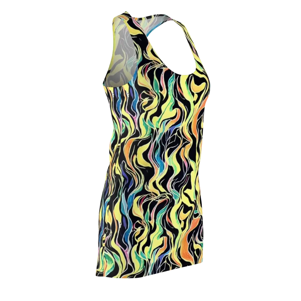 Color Vortex on Racerback Dress — Front Side