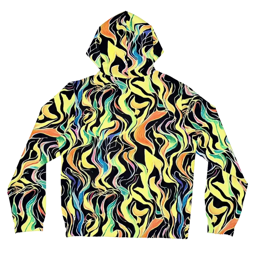 Color Vortex on Women's Full-Zip Hoodie — Back
