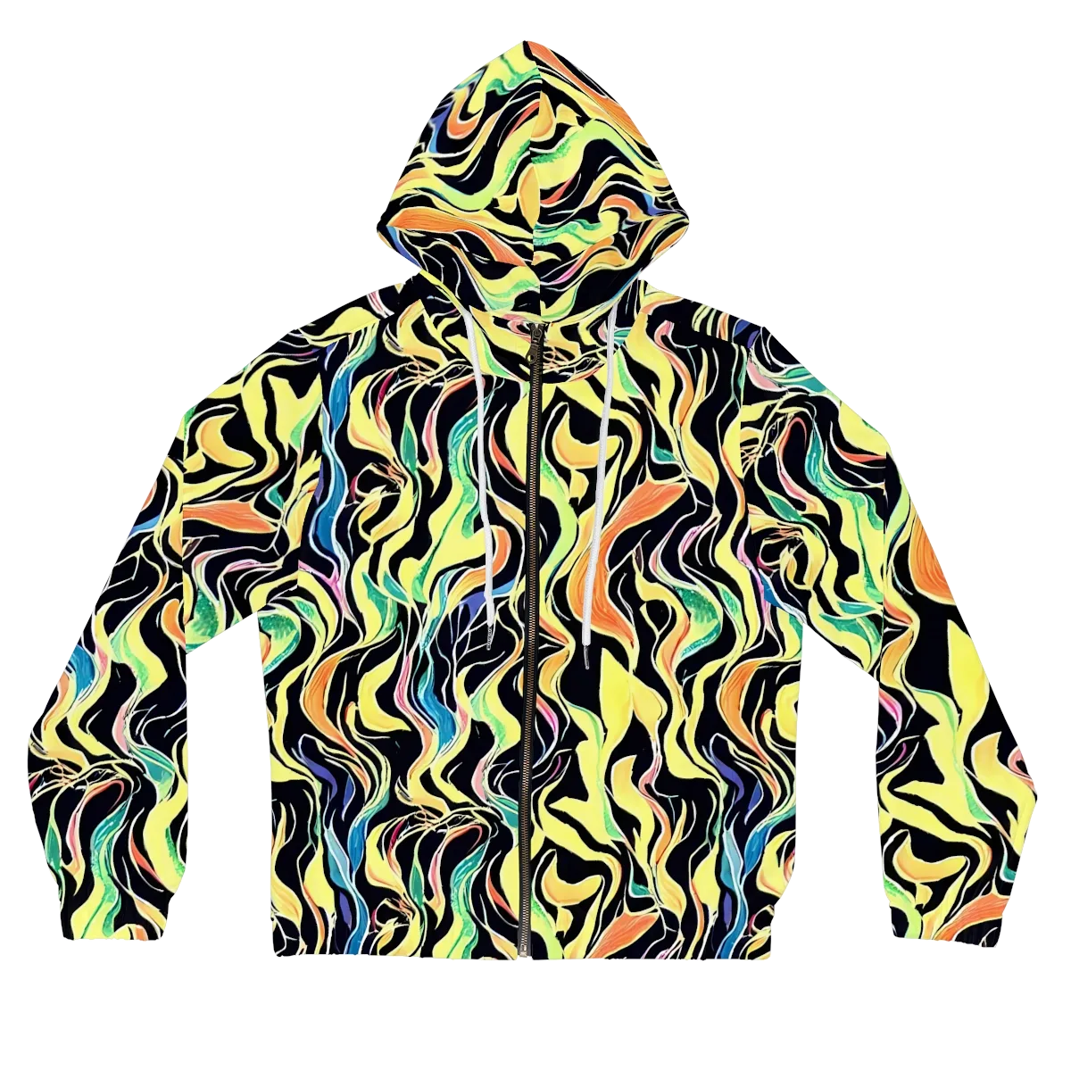 Color Vortex on Women's Full-Zip Hoodie — Front
