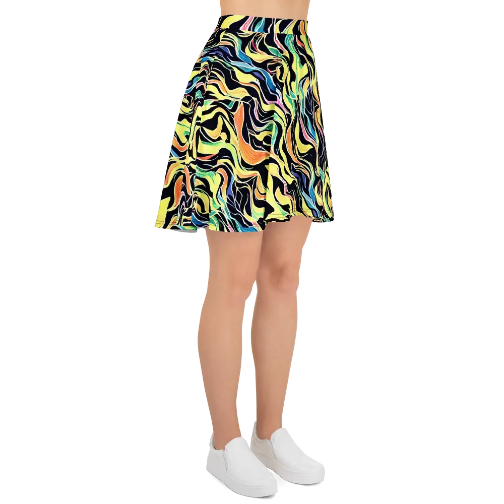 Color Vortex on Skater Skirt — Right