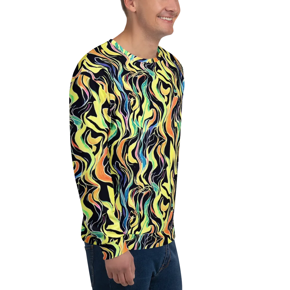 Color Vortex on Sweatshirt — Right Front