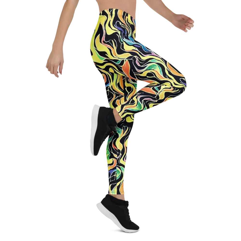 Color Vortex on Leggings — Right