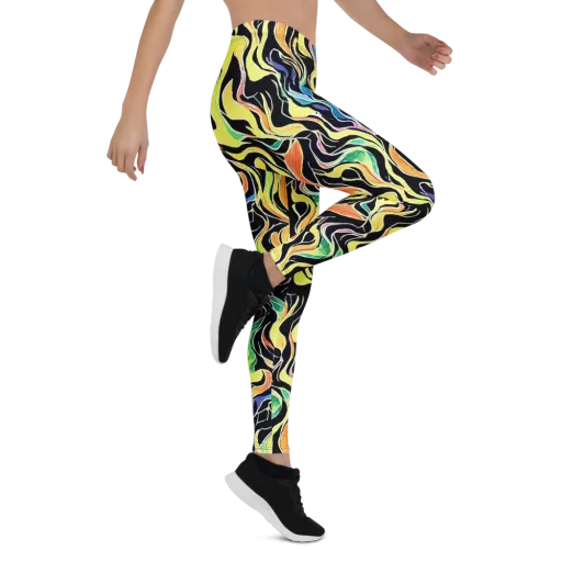 Color Vortex on a Leggings