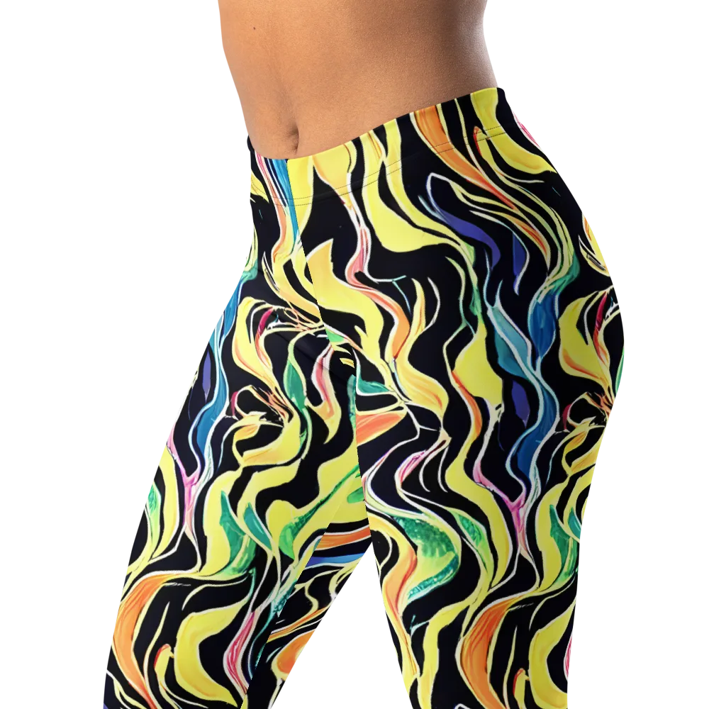 Color Vortex on Leggings — Left Front
