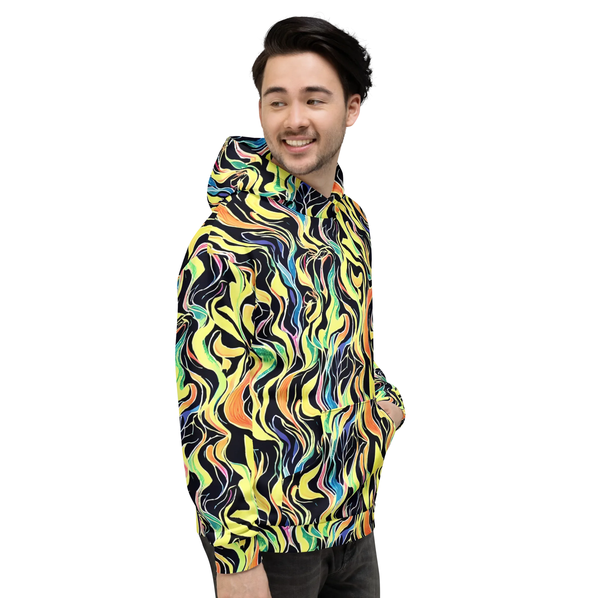 Color Vortex on Hoodie — Right