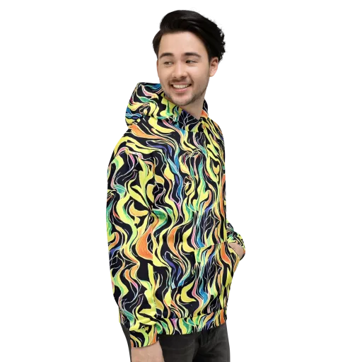 Color Vortex on a Hoodie