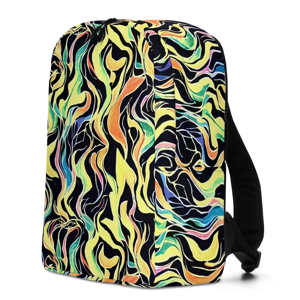 Color Vortex on Minimalist Backpack — Left